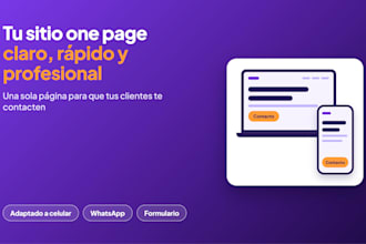 crear tu sitio web one page profesional con hostinger