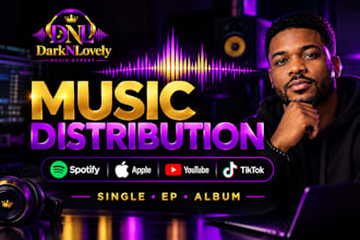 be music manager, distribute your music to spotify, apple music and major dsps