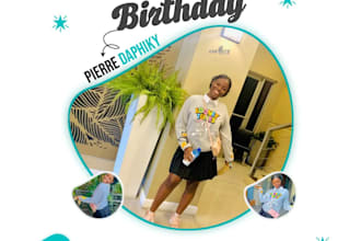 a custom birthday flyer for your event or celebration