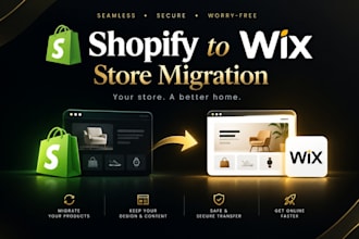 migrate your shopify store to wix with products and collections on wix ecommerce