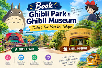 book ghibli park and ghibli museum ticket for you in tokyo