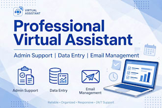 be a reliable virtual assistant for admin support data entry