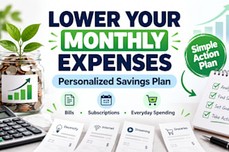 review your expenses and create a personalized savings plan