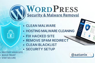 do wordpress malware removal and set up security