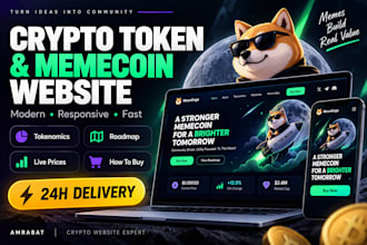 create crypto token memecoin website