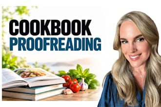 proofread your cookbook or recipe book