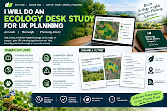 do an ecology desk study for UK planning