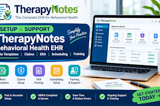 therapynotes behavioral health ehr note templates claims era scheduling training