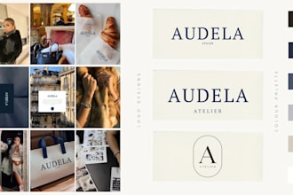 create a beauty or wellness brand concept and visual identity