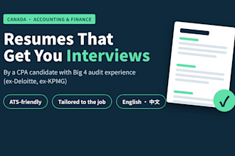 write your accounting and finance resume for canadian jobs