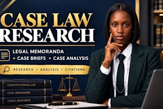 do research case laws and prepare legal memoranda and case brief
