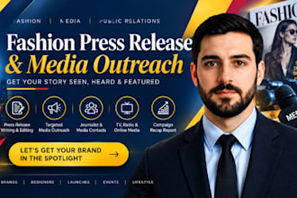 distribute fashion press release to media outlets journalists and news PR online
