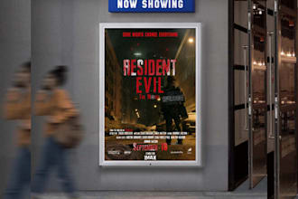 do movie poster design, film poster and cinematic poster design