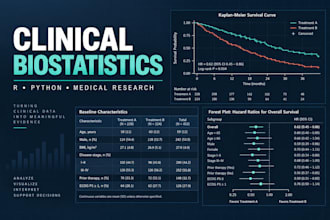 perform biostatistical analysis for clinical and biomedical research
