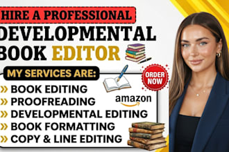 developmental editor work, book editing and proofread children novel