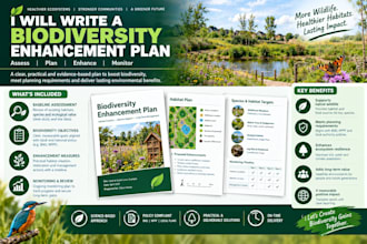 write a biodiversity enhancement plan