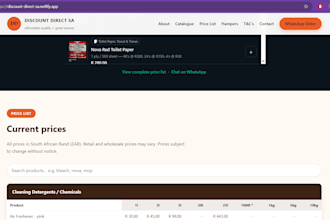 build a simple one page website