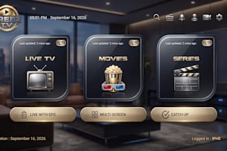 rebrand android vpn and ios iptv app with admin panel