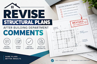 revise structural plans after building department comments