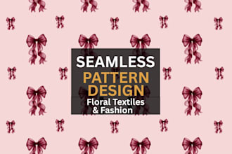 design professional repeating floral patterns for fabric