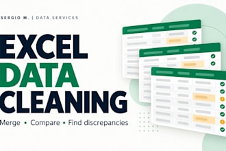 clean merge and compare excel files to find duplicates and mismatches