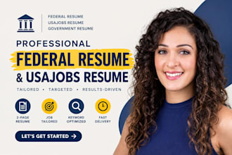 write a professional federal resume, usajobs resume and government resume