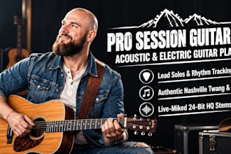 be your country acoustic electric guitar session guitarist recording hero songs