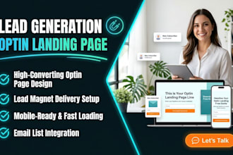design a systeme io landing page for lead generation and email optin