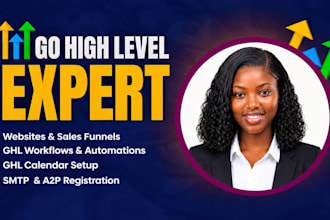 make gohighlevel landing page and ghl website design,