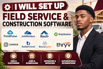 set up fieldpulse jobnimbus roofr shipstation jobber buildertrend acculynx thryv