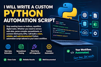 write a custom python automation script