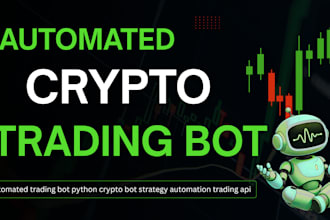 build automated trading bot, python crypto bot, strategy automation, trading api