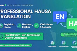 translate english to hausa,and hausa to english