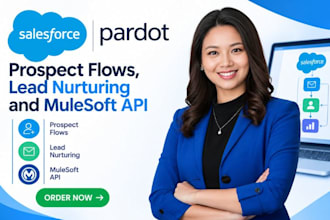 configure salesforce pardot lead nurturing flows mulesoft api