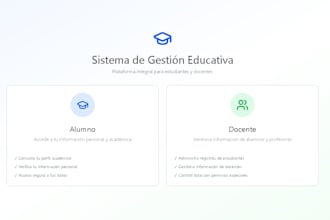 develop web app and integrate services