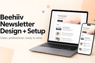 design your beehiiv newsletter and website