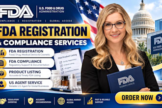 do fda registration, fda compliance, product listing and us agent
