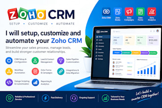 setup, customize and automate your zoho CRM
