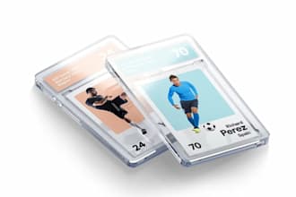 design editable sports cards and reusable tcg card templates or website graphics