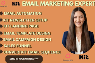 setup convertkit newsletter kit landing page convertkit email sequence expert