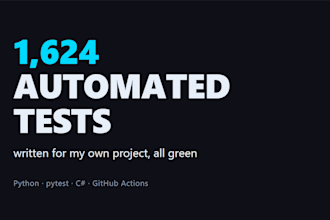 write automated unit tests for your python project