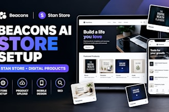 setup beacons ai store beacons ai website stan store digital product