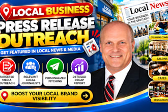 do press release outreach for cleaning companies, salons and local brands