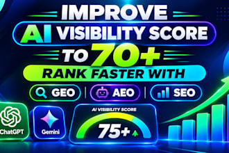 improve ai visibility score to 70 plus rank faster with GEO aeo SEO
