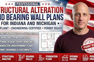 structural alteration and bearing wall plans for indiana and michigan