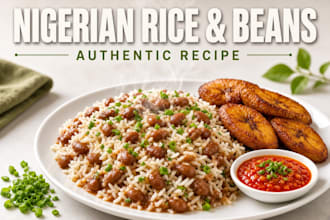 cooking rice and beans for customers