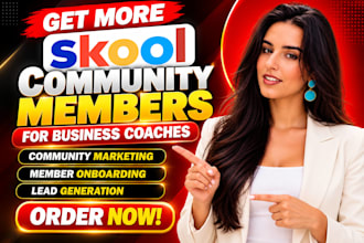 do skool community marketing, member onboarding for business coaches
