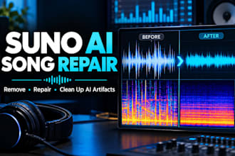 clean up and repair your suno ai song, suno audio cleanup suno artifact removal