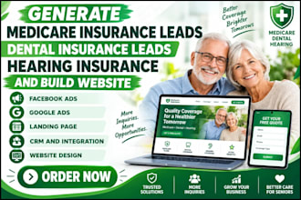 generate medicare insurance lead dental insurance lead and build website