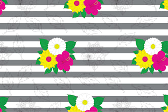 create unique seamless floral patterns for fabric